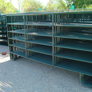 12 ft. 6-Bar Economy Corral Panel, 58 lb., Green.