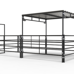 Standard 5 Rail-10×20 Stall With 10×10 Shade